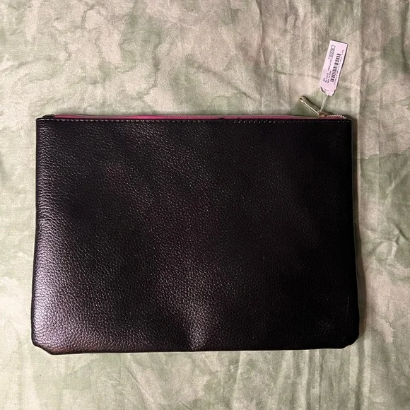 NWT Black Glittery "Nursing Fixin' Cuts and Stickin' Butts" Zipper Bag - Picture 5 of 5